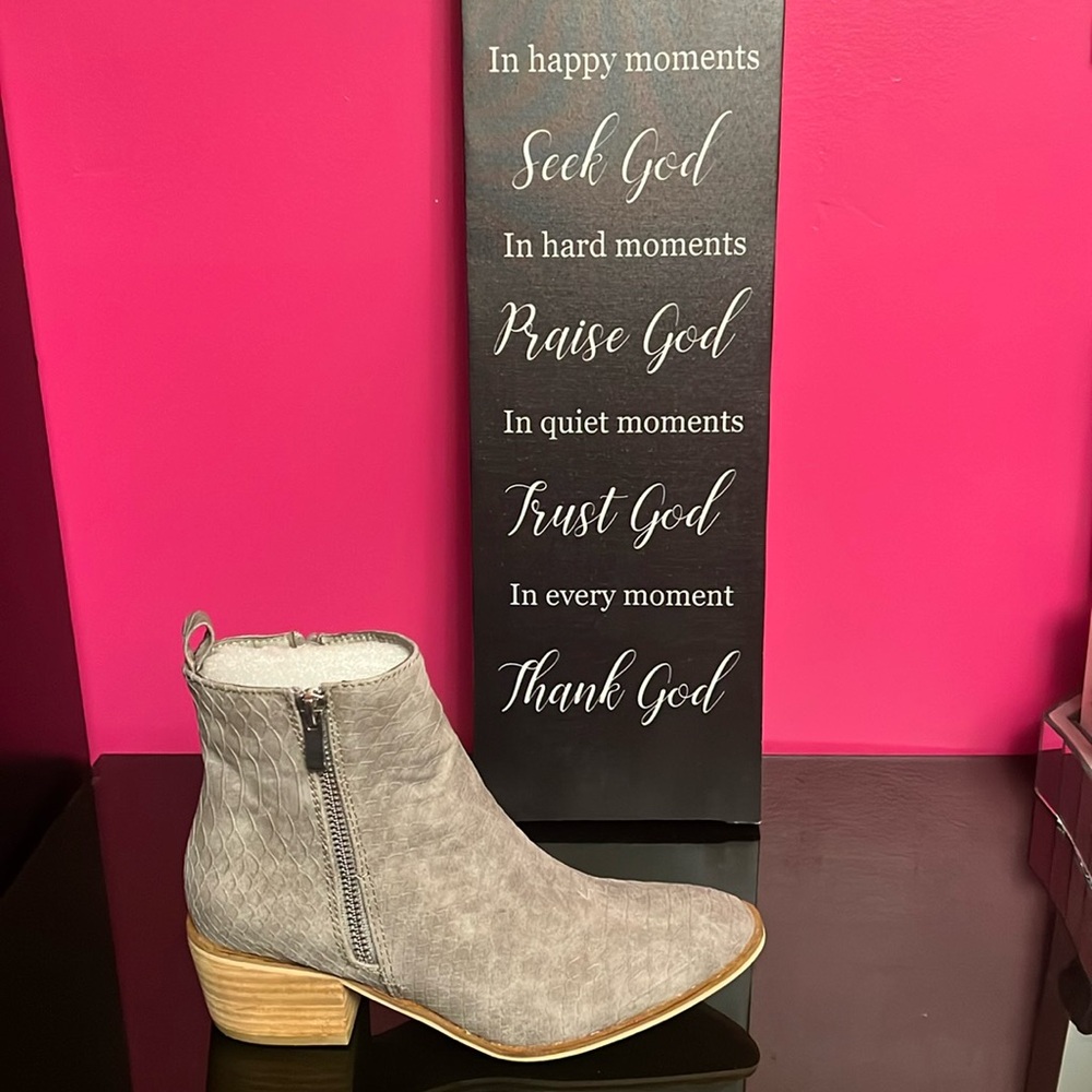 New Gray Bootie
